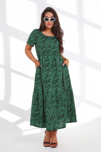 Платье Южанка (зигзаг-зеленый) - 6